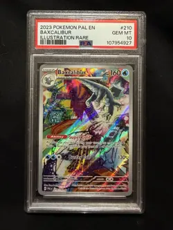 PSA 10 Baxcalibur Illustration Rare #210/193 Paldea Evolved Pokemon 2023 - Image 1