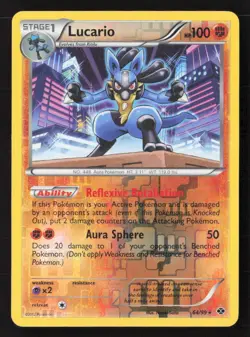 Lucario Holo Rare Reverse Holo NXD 64/99 NM Pokemon TCG - Image 1