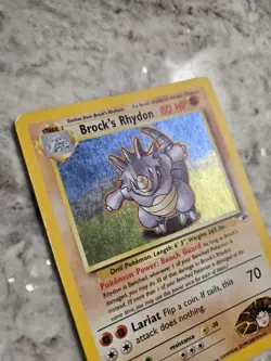 Brock's Rhydon 2/132 Holo Rare - Pokemon Gym Heroes MP - Image 4