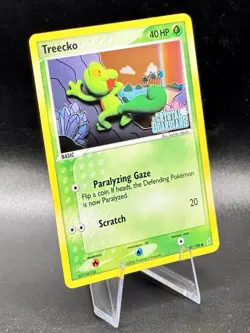 Treecko 67/100 Stamped Pokemon EX Crystal Guardians Vintage Reverse Holo NM/LP - Image 1