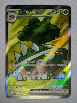 Torterra ex 185/162 Ultra Rare Temporal Forces Pokemon Near Mint - Image 1