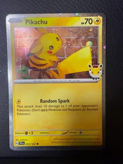 Pikachu (Pokemon Day 2026) Holo 051/162 NM/M Pokemon Holo - Image 1