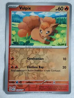Vulpix 28/197 Sv03: Obsidian Flames Reverse Holo Pokemon TCG - Image 1