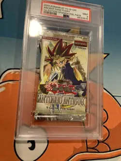 PSA 9 - POP 2 - 1st Edition - SPANISH Yugioh Ancient Sanctuary Booster Pack - Image 2