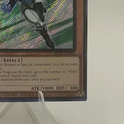 Yugioh Elemental Hero Stratos BLC1-EN003 Secret Rare Limited Edition!! - Image 3