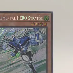 Yugioh Elemental Hero Stratos BLC1-EN003 Secret Rare Limited Edition!! - Image 4