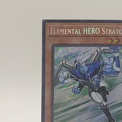 Yugioh Elemental Hero Stratos BLC1-EN003 Secret Rare Limited Edition!! - Image 5