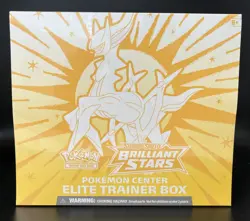 Brilliant Stars Pokemon Center ETB Pokemon TCG Sword & Shield Elite Trainer Box - Image 1