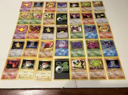 Vintage Lot Pokemon 35 Cards First Edition - Image 1