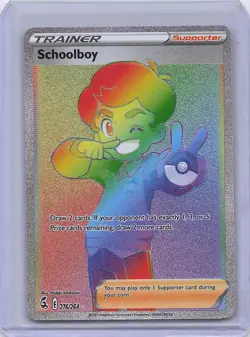 Schoolboy (Secret) 276/264 Fusion Strike Holo Pokemon Card - Image 1