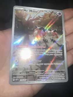 Pokemon TCG Mr. Mime Scarlet & Violet Holo Illustration Card 179/165 - Image 2
