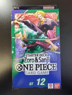 One Piece Card Game English Starter Deck - ST-12 ZORO & SANJI English Hanger Box - Image 1