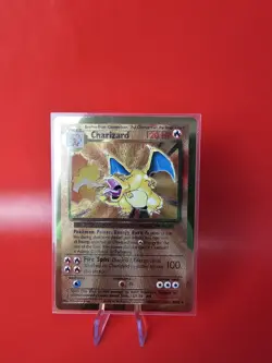Pokemon TCG Charizard 4/102 Celebrations Gold Metal Card - Image 1