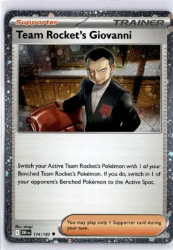 Team Rocket's Giovanni (Cosmos Holo) Uncommon Miscellaneous Cards & Products NM - Image 1