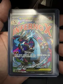 Inferno X Mega Charizard EX Holo Pokemon TCG Korean Card 223/193 Dragon - Image 1
