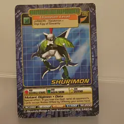 Bandai Digimon Hawkmon Shurimon Submarimon Foil Lot 3 Cards 2000 - Image 5