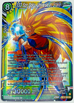 SS3 Son Goku, Universe at Stake | SR Foil | Dragon Ball Super Card Game | NM - Image 1