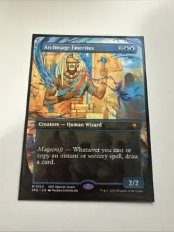 1x Archmage Emeritus - Borderless - Special Guests - NM - Secrets of Strixhaven - Image 1