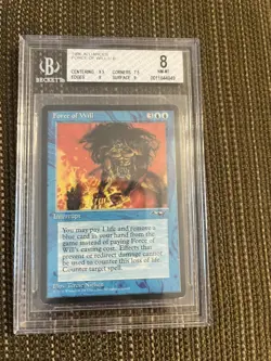 MTG 1996 ALLIANCES FORCE OF WILL GRADED 8 FREE SHIPPING PRICE LOWERED - Image 1