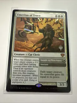 Emeritus of Truce [Secrets of Strixhaven] Promo Stamped Near Mint foil - Image 1
