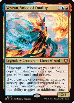 Veyran, Voice of Duality M Commander: Secrets of Strixhaven 337 NM - Image 1