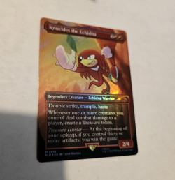 Knuckles the Echidna - SLD - Legendary Creature Red Rainbow Foil - MTg - Image 1