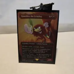 Knuckles the Echidna - SLD - Legendary Creature Red Rainbow Foil - MTg - Image 2
