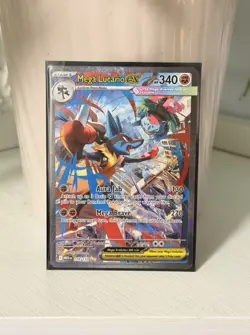 Pokemon Mega Lucario EX TCG Ultra Rare Holo Card 179/132 MINT - Image 1