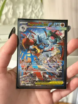 Pokemon Mega Lucario EX TCG Ultra Rare Holo Card 179/132 MINT - Image 3