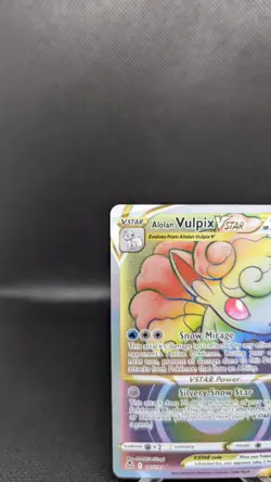Pokemon TCG Alolan Vulpix VSTAR Silver Tempest Holo Card 197/195 Secret Rare - Image 3