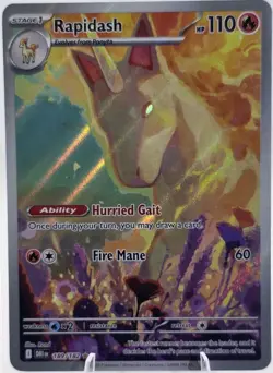 Pokemon TCG Rapidash Destined Rivals 189/182 Illustration Rare - Image 1