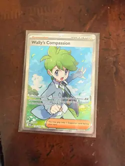 Pokemon TCG: Wally's Compassion 176/132 Me01: Mega Evolution Holo NM - Image 1