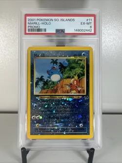 Marill Holo Promo PSA 6 2001 Pokemon Southern Islands Promo #11 - Image 1