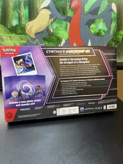 Pokemon TCG: Cynthia’s Garchomp ex Premium Collection box Sealed - Image 2