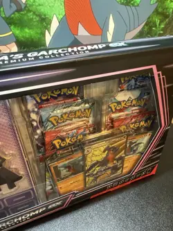 Pokemon TCG: Cynthia’s Garchomp ex Premium Collection box Sealed - Image 5