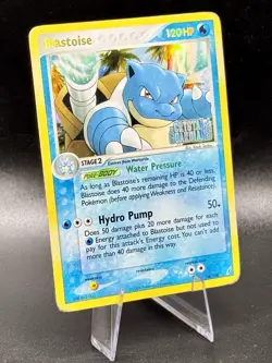 Blastoise 14/100 Stamped Pokemon EX Crystal Guardians Vintage Reverse Holo MP/HP - Image 1