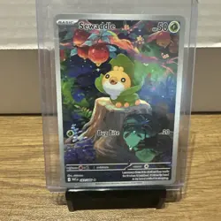 2025 Pokemon White Flare Sewaddle Illustration Rare #087/086 - Image 1