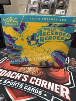 Pokemon Mega Evolution Ascended Heroes Elite Trainer Box Sealed New ETB US - Image 1