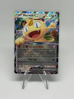 Meowth ex 062/088 Me03: Perfect Order Holo Pokemon NM - Image 1
