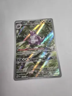 Pokemon Nidoking 174/165 Scarlet & Violet 151 Illustration Rare Holo 170 HP - Image 2