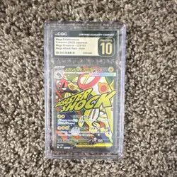 Pokemon Mega Eelektross ex CGC Pristine 10 Mega Attack Rare Holo Japanese - Image 1