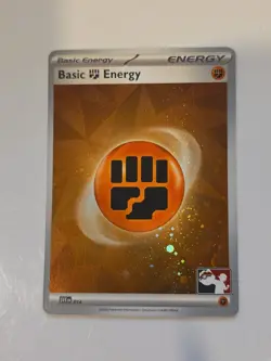 3x Swirl - Play! Pokemon Prize Pack 6 Cosmo Holo Fighting Basic Energy SVE014 - Image 1