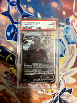 Pokemon TCG - Regidrago V 184/195 Alternative Alt Art Silver Tempest PSA 10 - Image 1