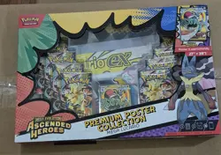 ​🔥 Pokemon Ascended Heroes MegaLucario Premium Poster CollectionSEALED 10 Packs - Image 1