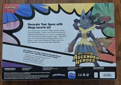 ​🔥 Pokemon Ascended Heroes MegaLucario Premium Poster CollectionSEALED 10 Packs - Image 4