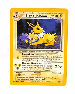 Pokemon TCG Light Jolteon 48/105 Neo Destiny Regular LP/MP+ - Image 1