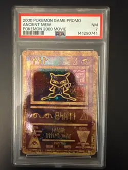 2000 Pokemon Movie Promo - Holo- Ancient Mew - PSA Graded: 7 - Image 1
