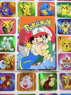 Pokemon 151 muk Vintage Pocket Monsters Vending HOLO Prism Sticker 2000 Nintendo - Image 5