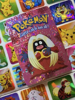 Pokemon 151 Vintage Pocket Monsters Vending HOLO Prism Sticker 2000 Nintendo - Image 1