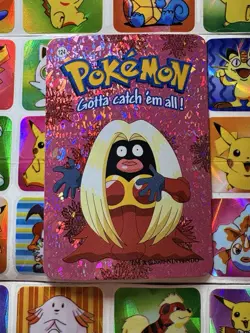 Pokemon 151 Vintage Pocket Monsters Vending HOLO Prism Sticker 2000 Nintendo - Image 4